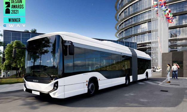 Ônibus urbano premiado pelo design