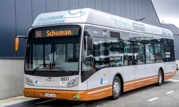 Bruxelas com ônibus movido a hidrogênio