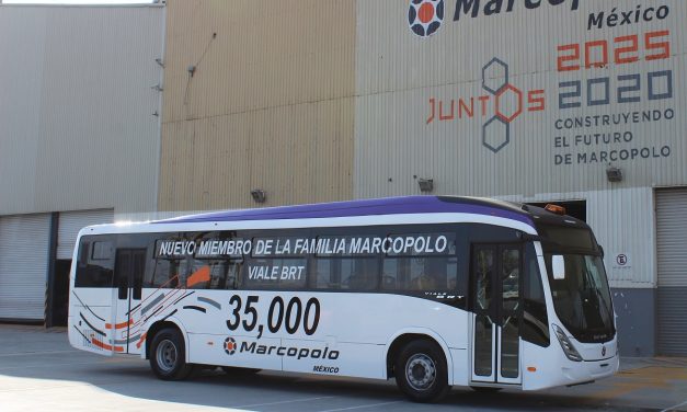 No México, a marca dos 35 mil ônibus