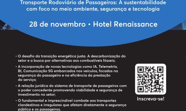 Transporte rodoviário de passageiros em SP terá seminário focado em sustentabilidade, regulação e tecnologia