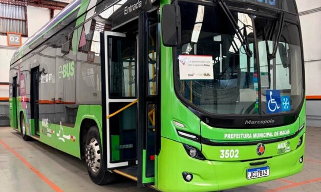 ÔNIBUS ELÉTRICO MARCOPOLO ATTIVI INTEGRAL RODA MAIS DE 3 MIL KM NO TRANSPORTE URBANO DE MACAÉ, NO RIO DE JANEIRO