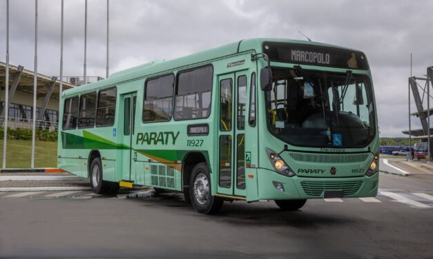 Transporte de cidade paulista com novos ônibus Marcopolo